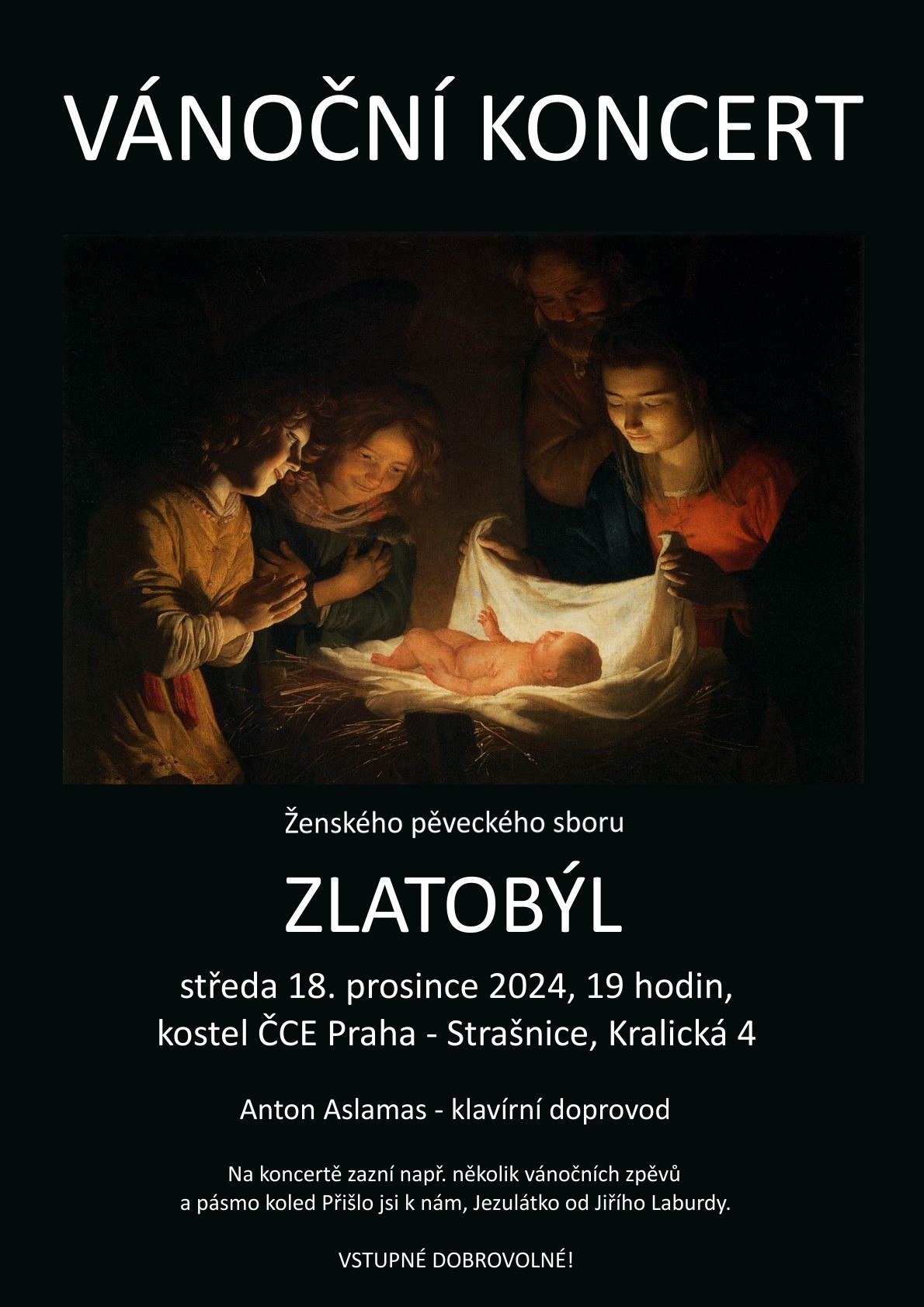 plakát-vánoční koncert  zlatobýl 18122024